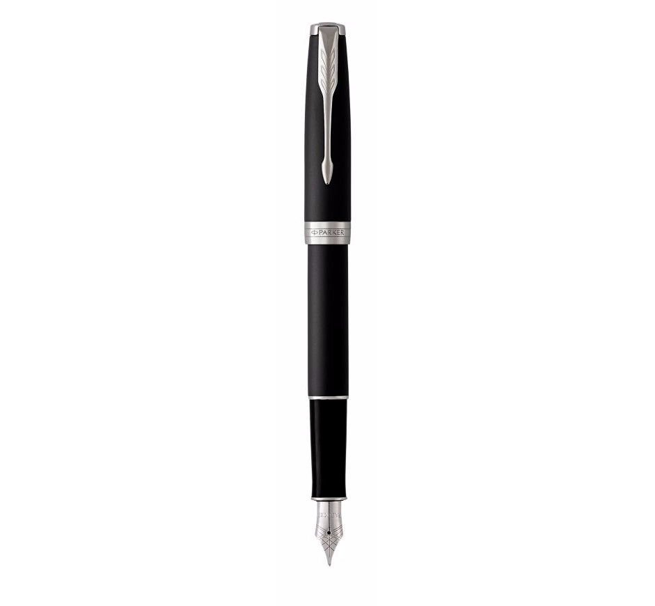 Parker Sonnet – mattschwarze Harzoberfläche, Edelstahlfeder