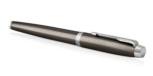 Parker IM Dark Espresso – Tintenroller, mit Kappe, 0,5 mm, schwarz, 1er Geschenkbox