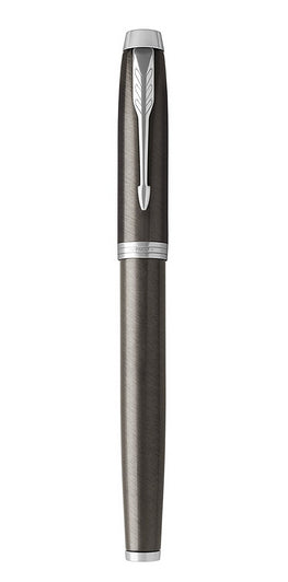 Parker IM Dark Espresso – Tintenroller, mit Kappe, 0,5 mm, schwarz, 1er Geschenkbox