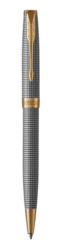 Parker Sonnet M Chiselled Silver – Drehkugelschreiber, Geschenkbox