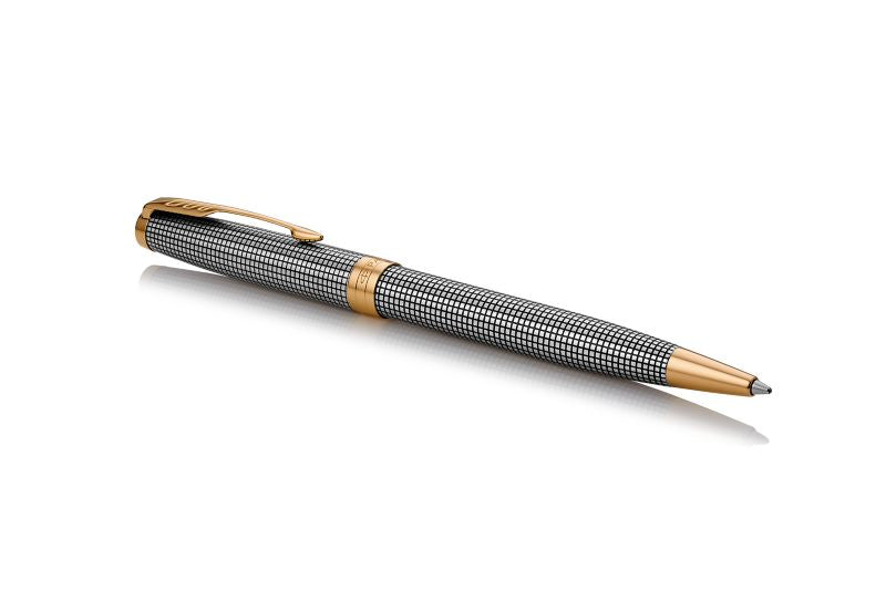 Parker Sonnet M Chiselled Silver – Drehkugelschreiber, Geschenkbox
