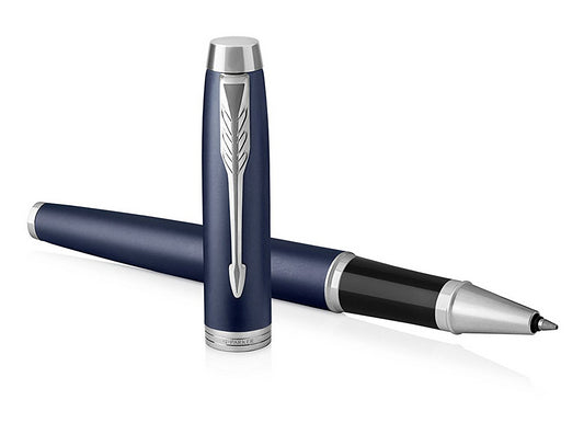 Parker IM Mattblau – Tintenroller, Schwarz, 1er Geschenkbox