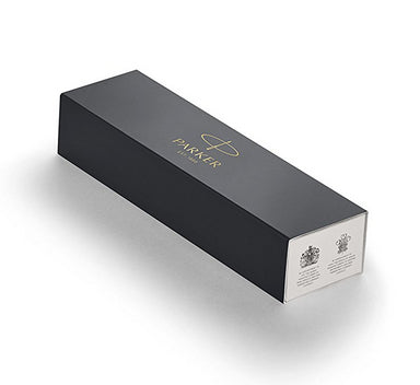 Parker IM Black Lacquer – Tintenroller, mit Kappe, 0,5 mm, Schwarz, 1er Geschenkbox