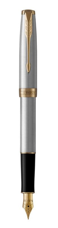 Parker Sonnet – Füllhalter, M-Feder, Edelstahl- und Gold-Details