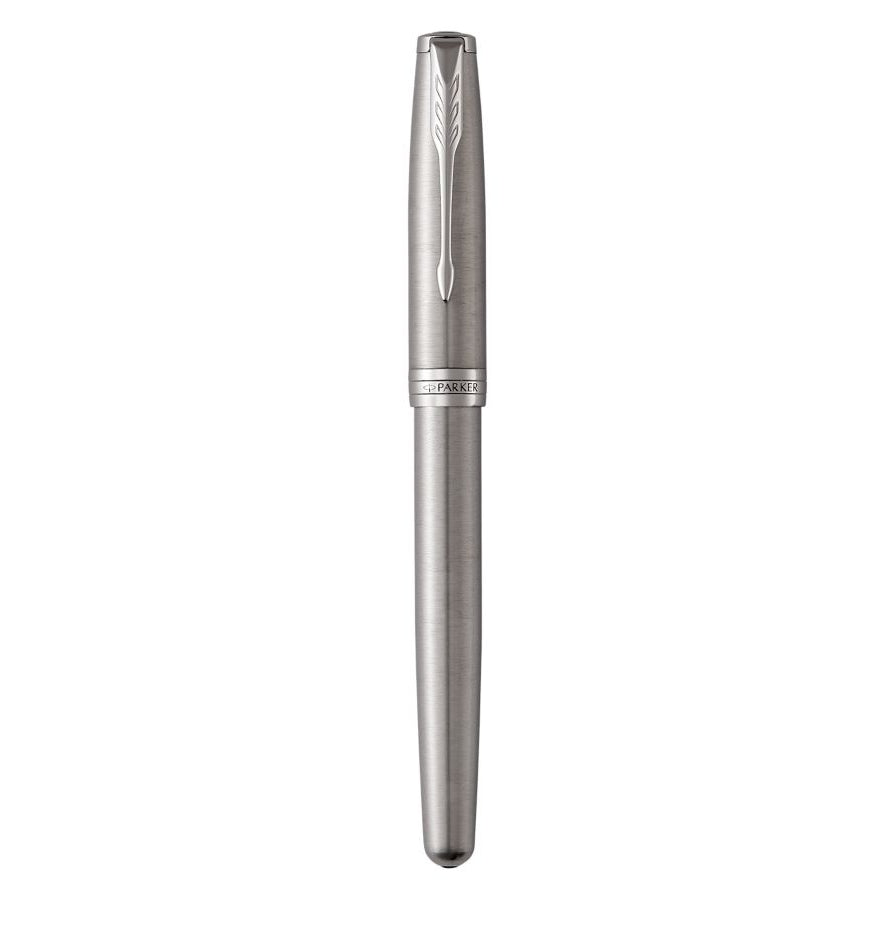 Parker Sonnet Palladium – Federspitze M – für Rechts- & Linkshänder – Silber, Blau – Patronen