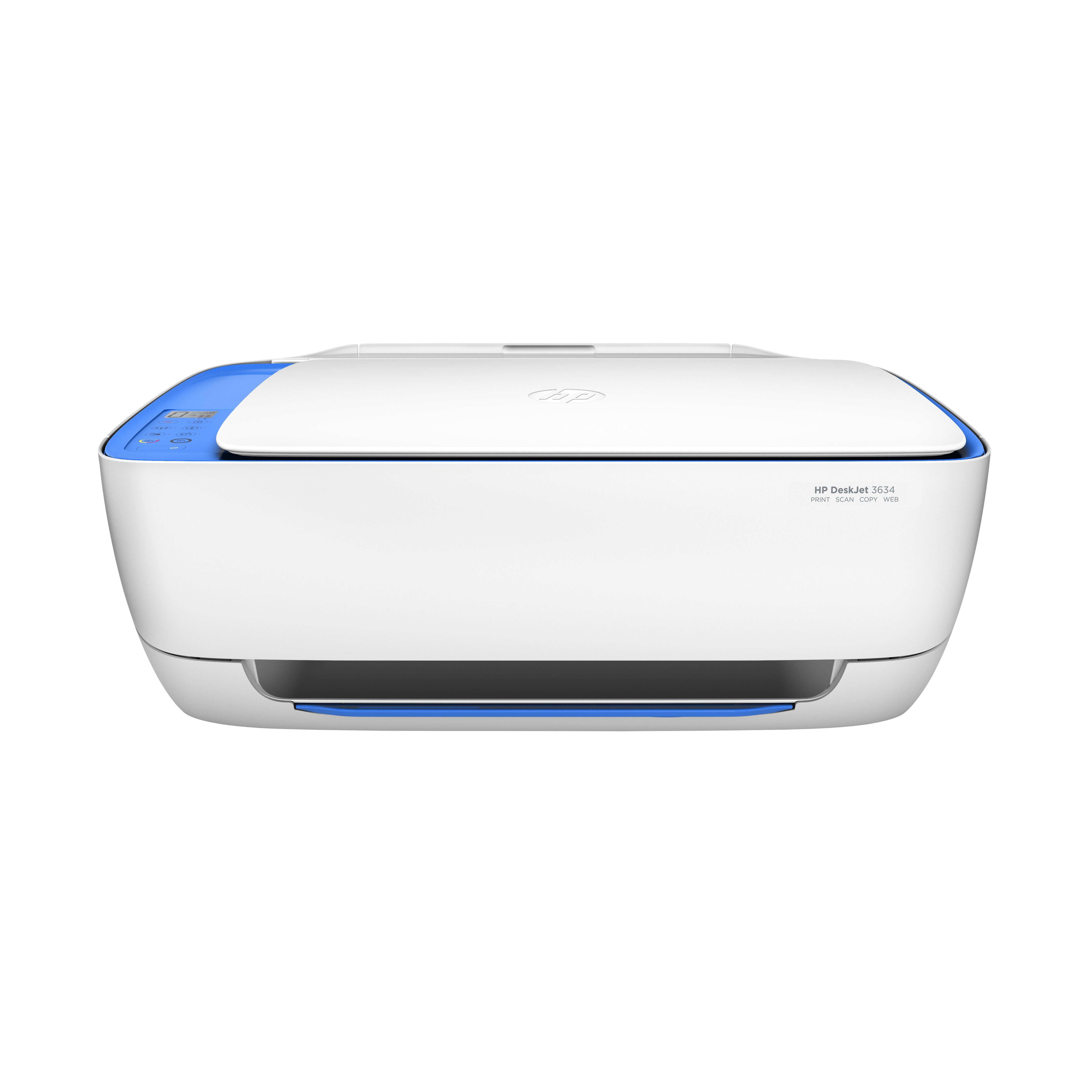 HP DeskJet 3634 – Farbtintenstrahl-Multifunktionsdrucker, A4, 3-in-1, WLAN, AirPrint, Mopria