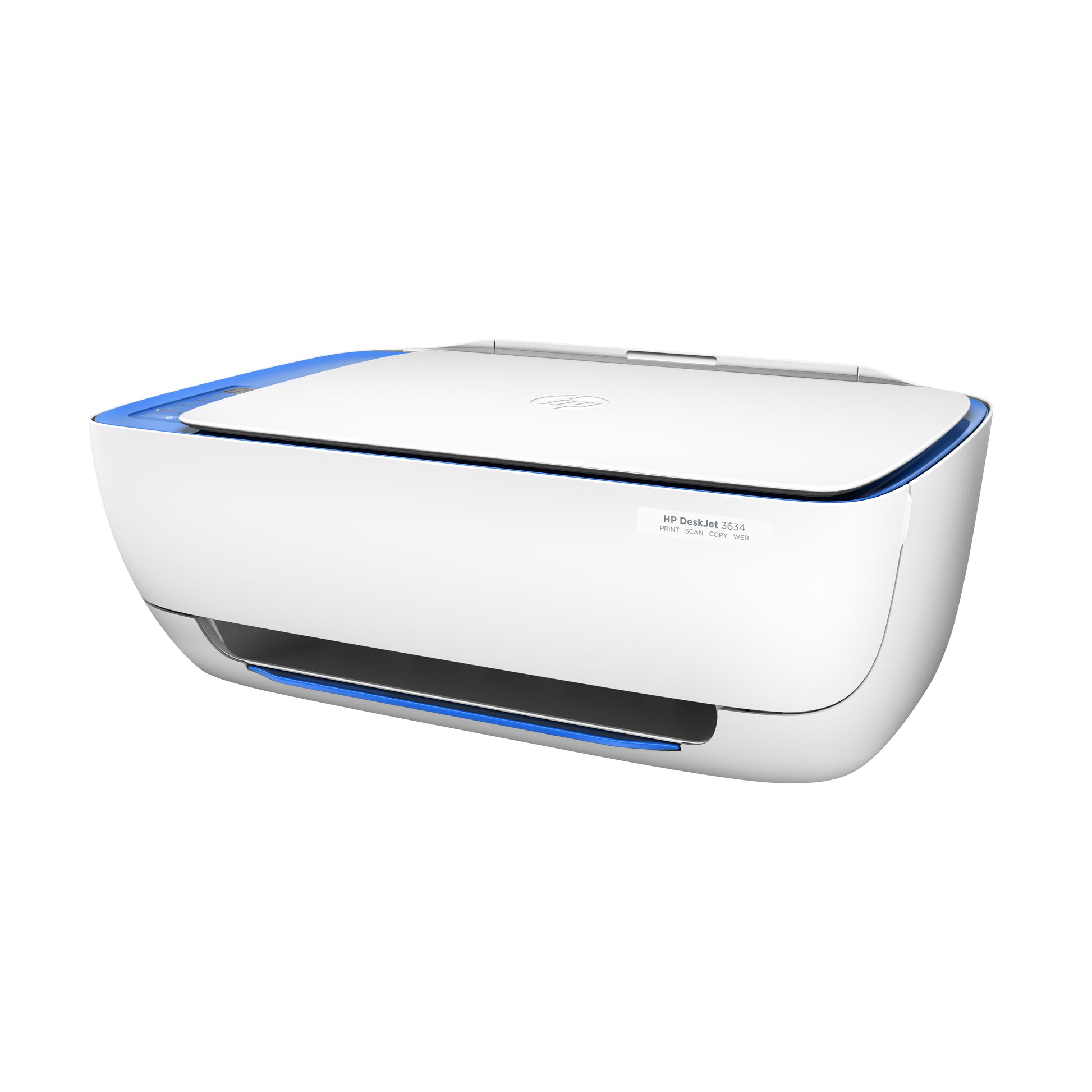 HP DeskJet 3634 – Farbtintenstrahl-Multifunktionsdrucker, A4, 3-in-1, WLAN, AirPrint, Mopria