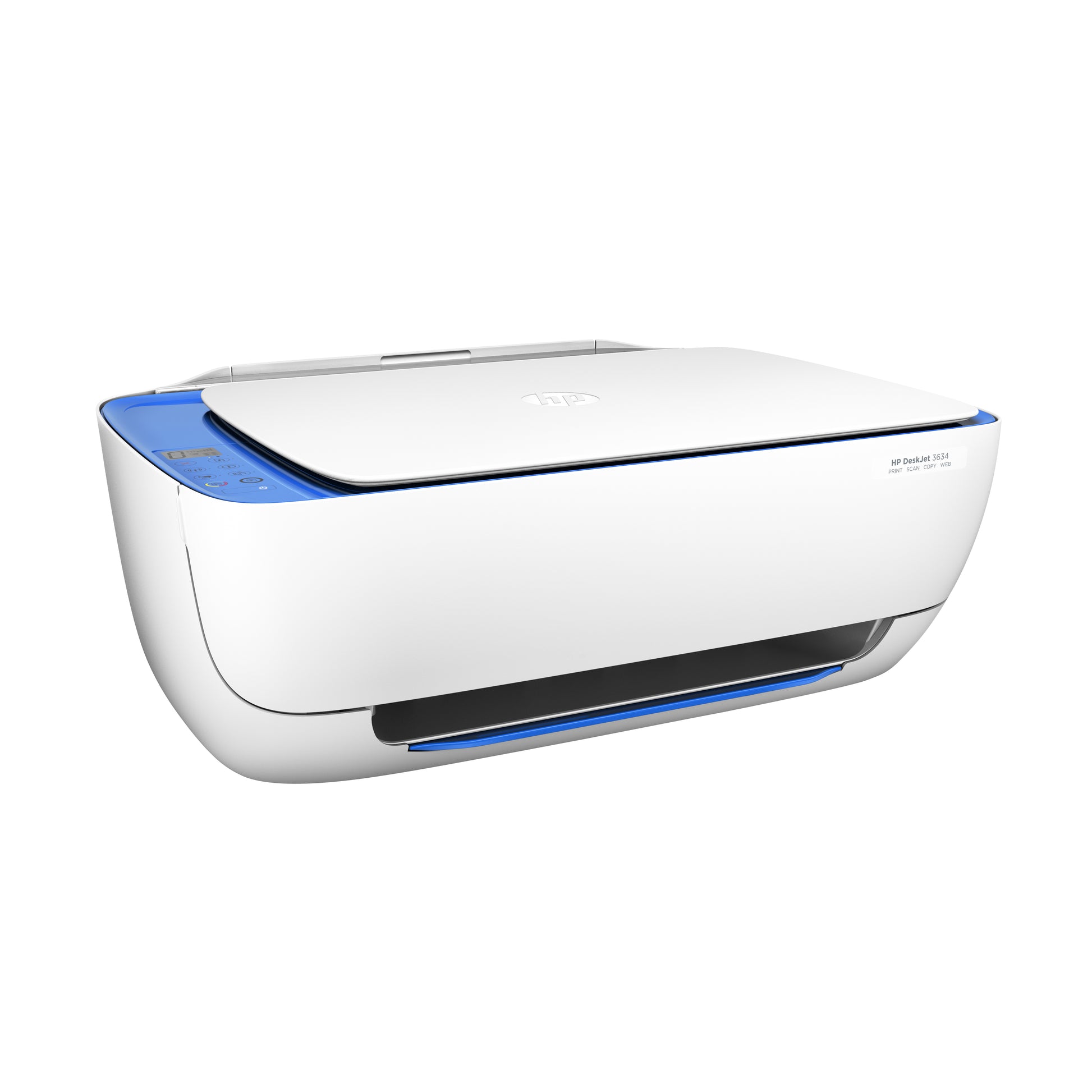 HP DeskJet 3634 – Farbtintenstrahl-Multifunktionsdrucker, A4, 3-in-1, WLAN, AirPrint, Mopria