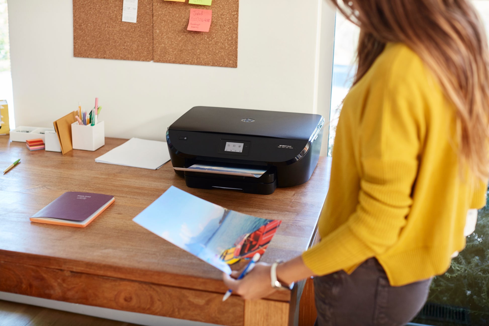 HP ENVY 5547 – Farbtintenstrahl-Multifunktionsdrucker, A4, 3-in-1, Duplex, ADF, WLAN, Touchscreen