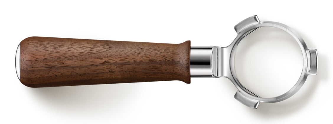 Sage Filtergriff Naked Portafilter – für 58 mm Siebträger, Edelstahl/Walnuss