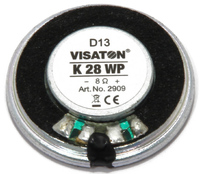 Visaton K 28 WP – Breitbandtreiber – 8 Ω, 1 W, Rund, Schwarz