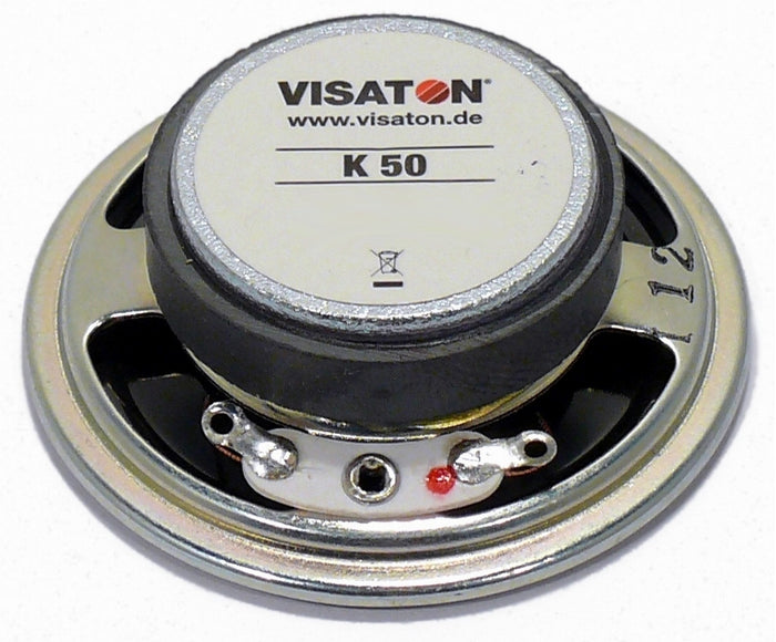 Visaton K 50 – Breitbandtreiber – 8 Ω, 2 W, Oval, Schwarz