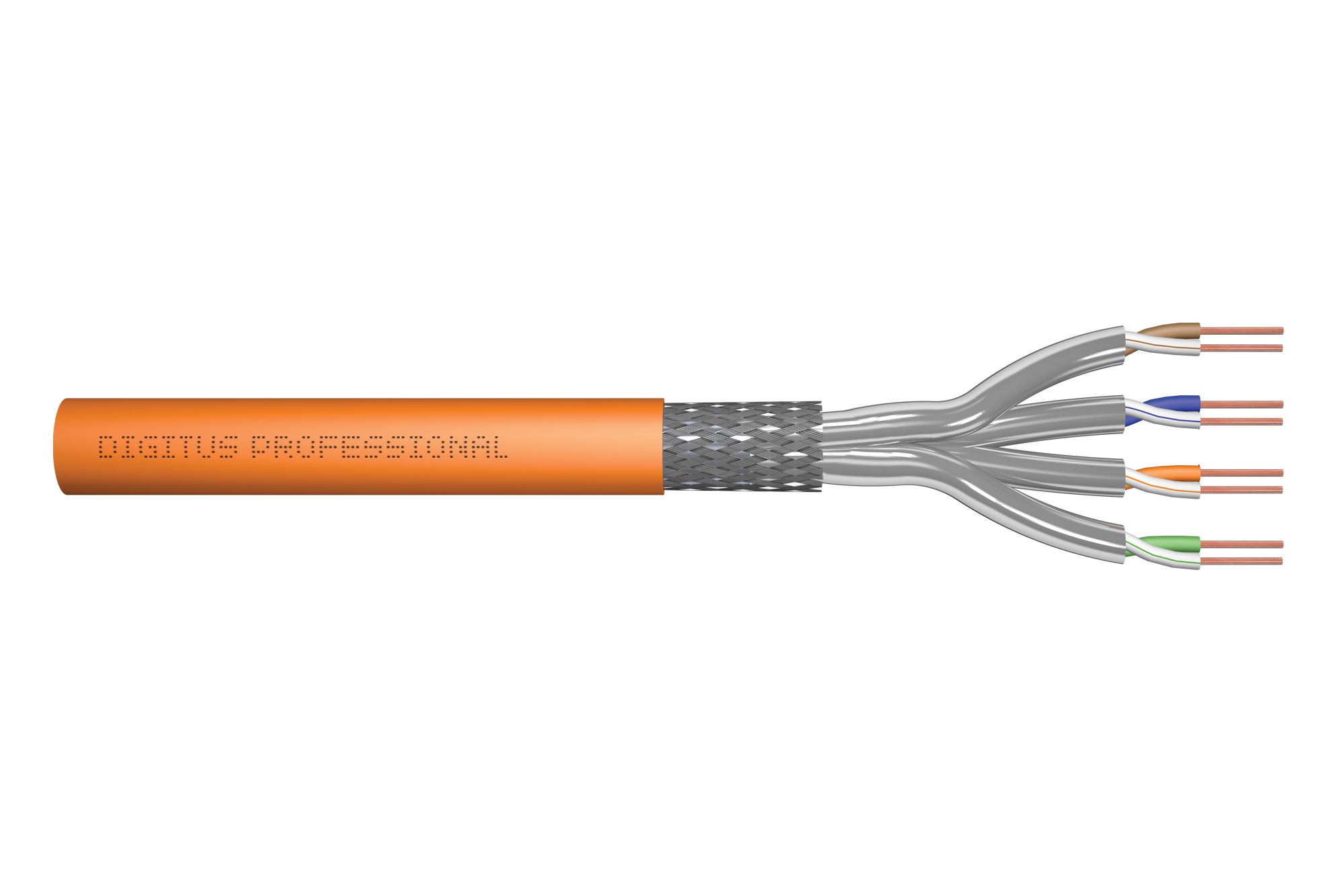 Digitus Installationskabel – 100 m, Orange, S/FTP, LSZH
