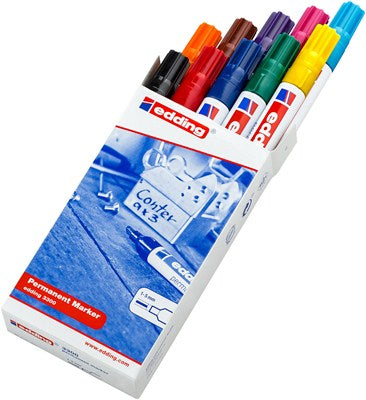 Edding Permanent Marker – sortiert, 10er Pack