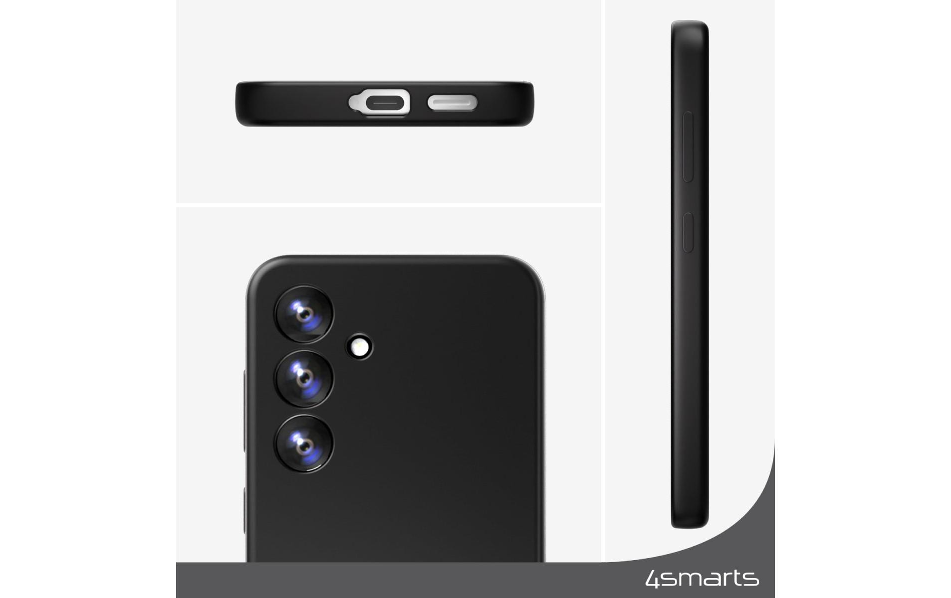 4smarts Backcover – für Samsung Galaxy A55 – Silikon, schwarz