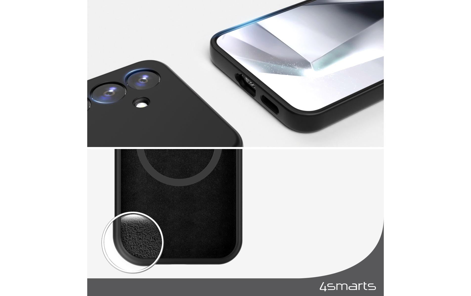 4smarts Backcover – für Samsung Galaxy A55 – Silikon, schwarz