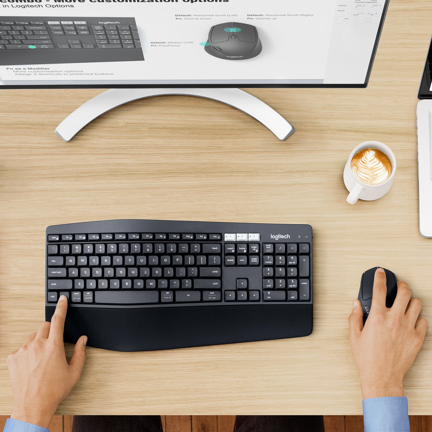 Logitech MK850 Combo – Tastatur, kabellos, FR-Layout (FR)