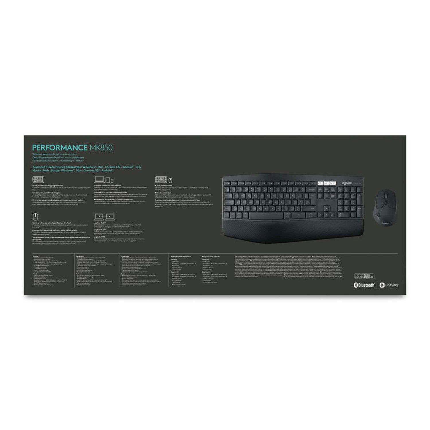 Logitech MK850 Combo – Tastatur, kabellos, FR-Layout (FR)