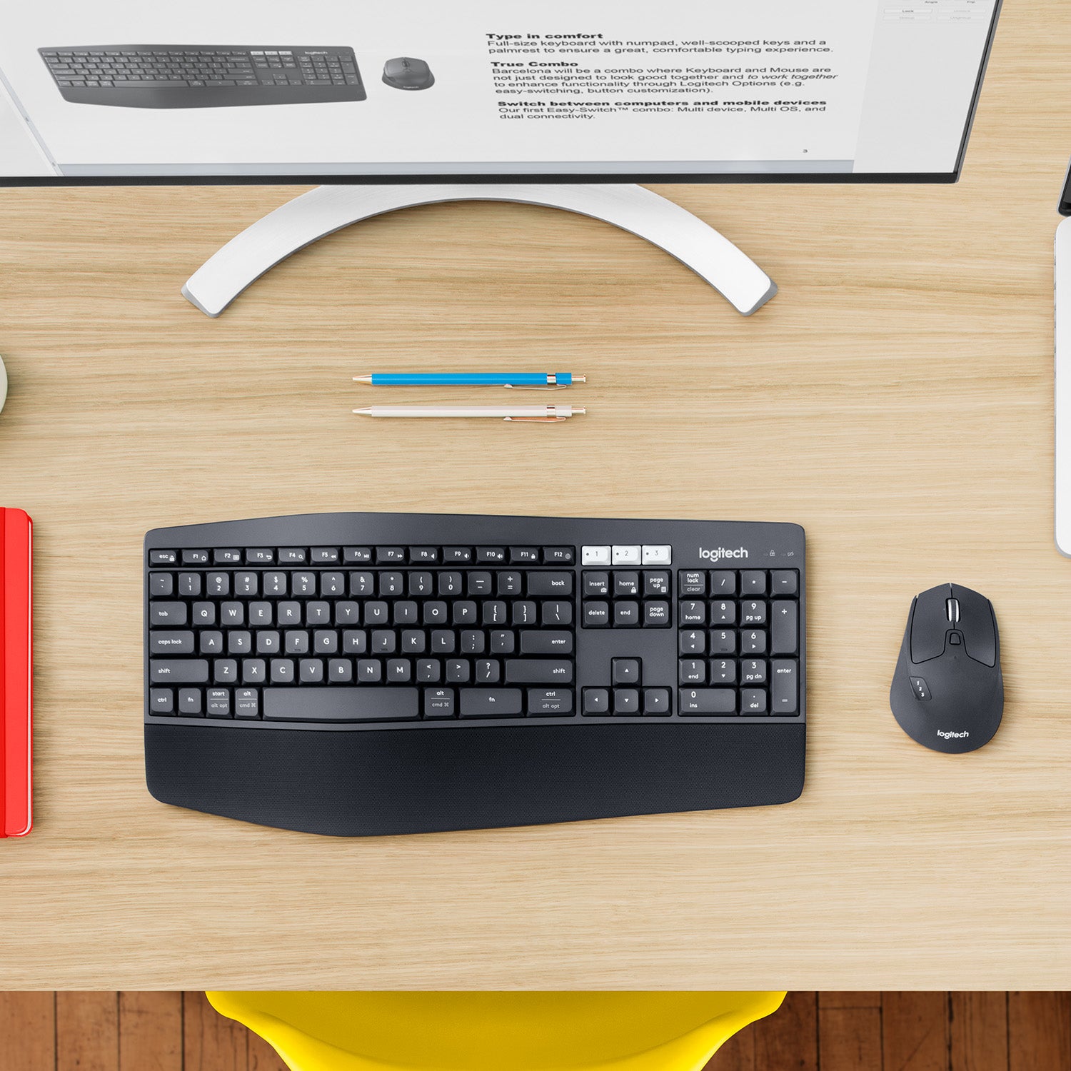 Logitech MK850 Combo – Tastatur, kabellos, FR-Layout (FR)