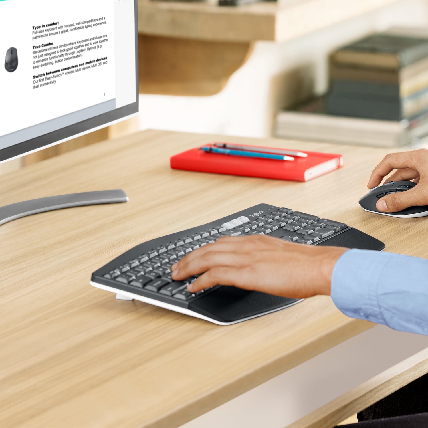 Logitech MK850 Combo – Tastatur, kabellos, FR-Layout (FR)