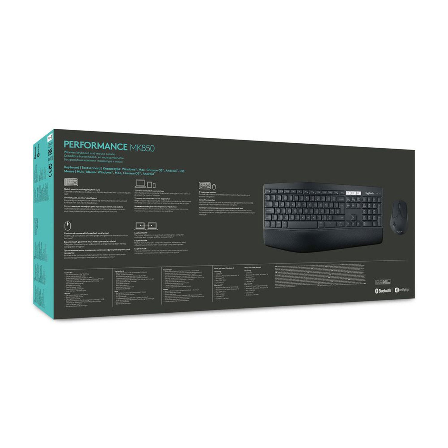 Logitech MK850 Combo – Tastatur, kabellos, FR-Layout (FR)