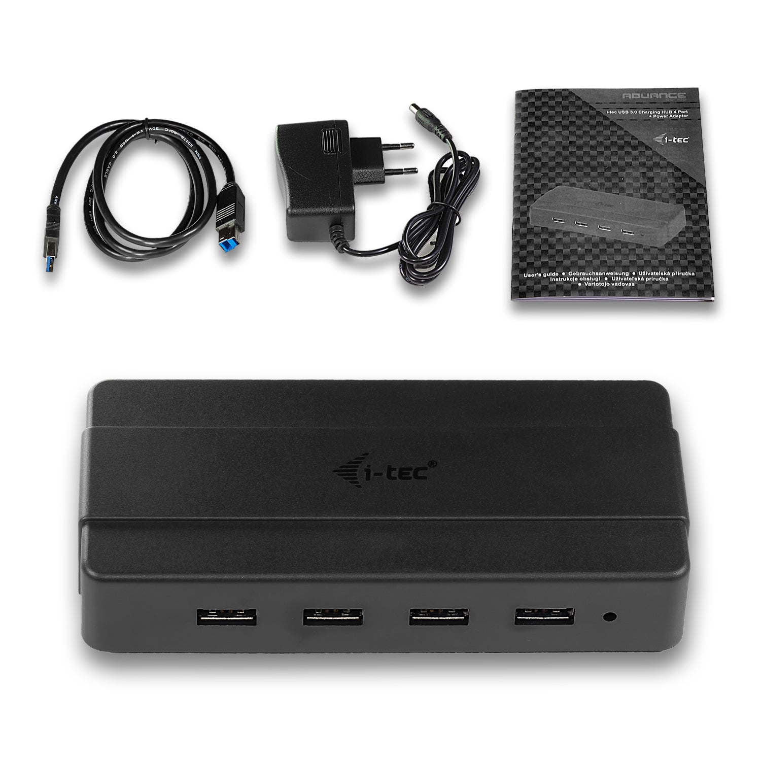 i-tec Advance Charging 4 USB-Hub – USB 3.0, 4× USB-A
