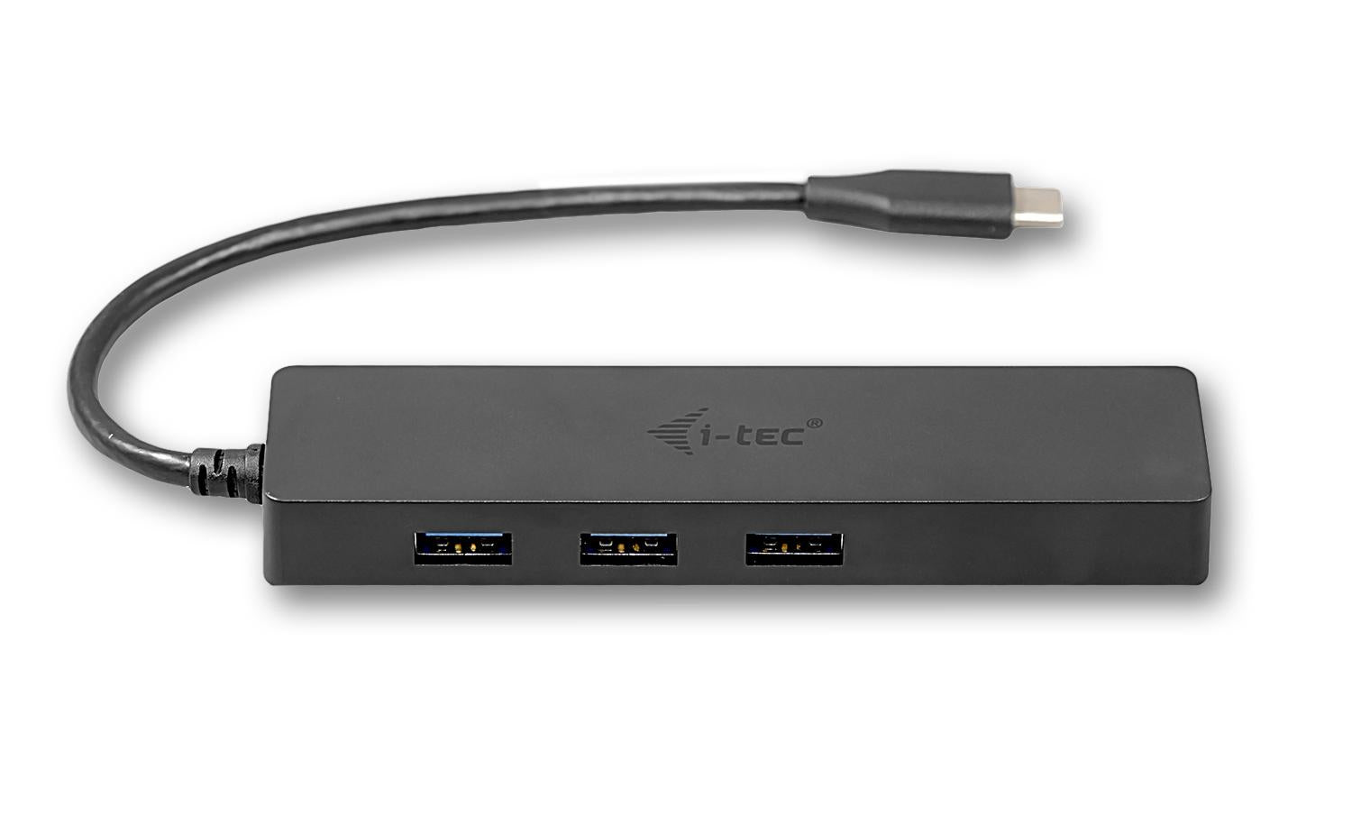 i-tec USB-Hub – USB-C, 3× USB-A, GbE, für Windows/Mac/Linux