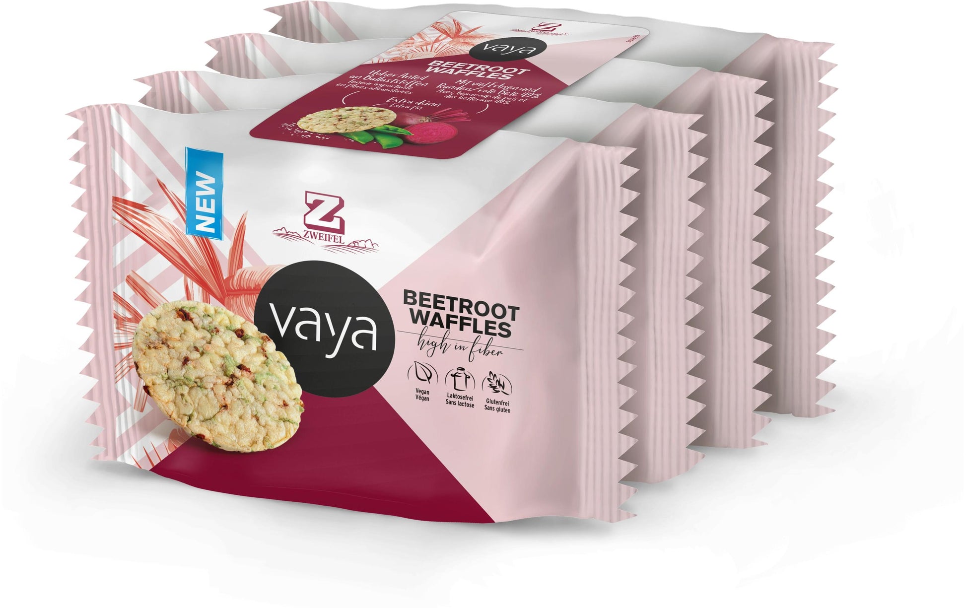Zweifel Waffeln – Rande, vegan, glutenfrei, 4 × 17 g (68 g)