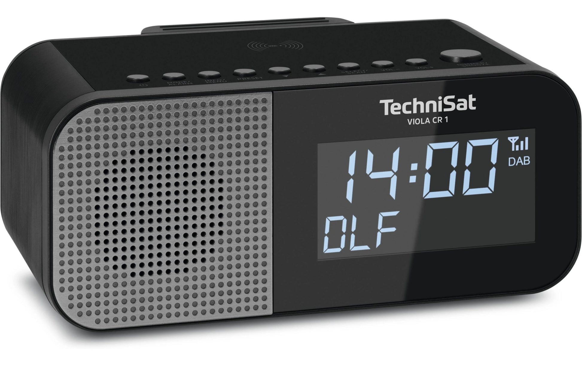 TechniSat Viola CR1 – Radiowecker – DAB+, UKW, Netzbetrieb – Schwarz