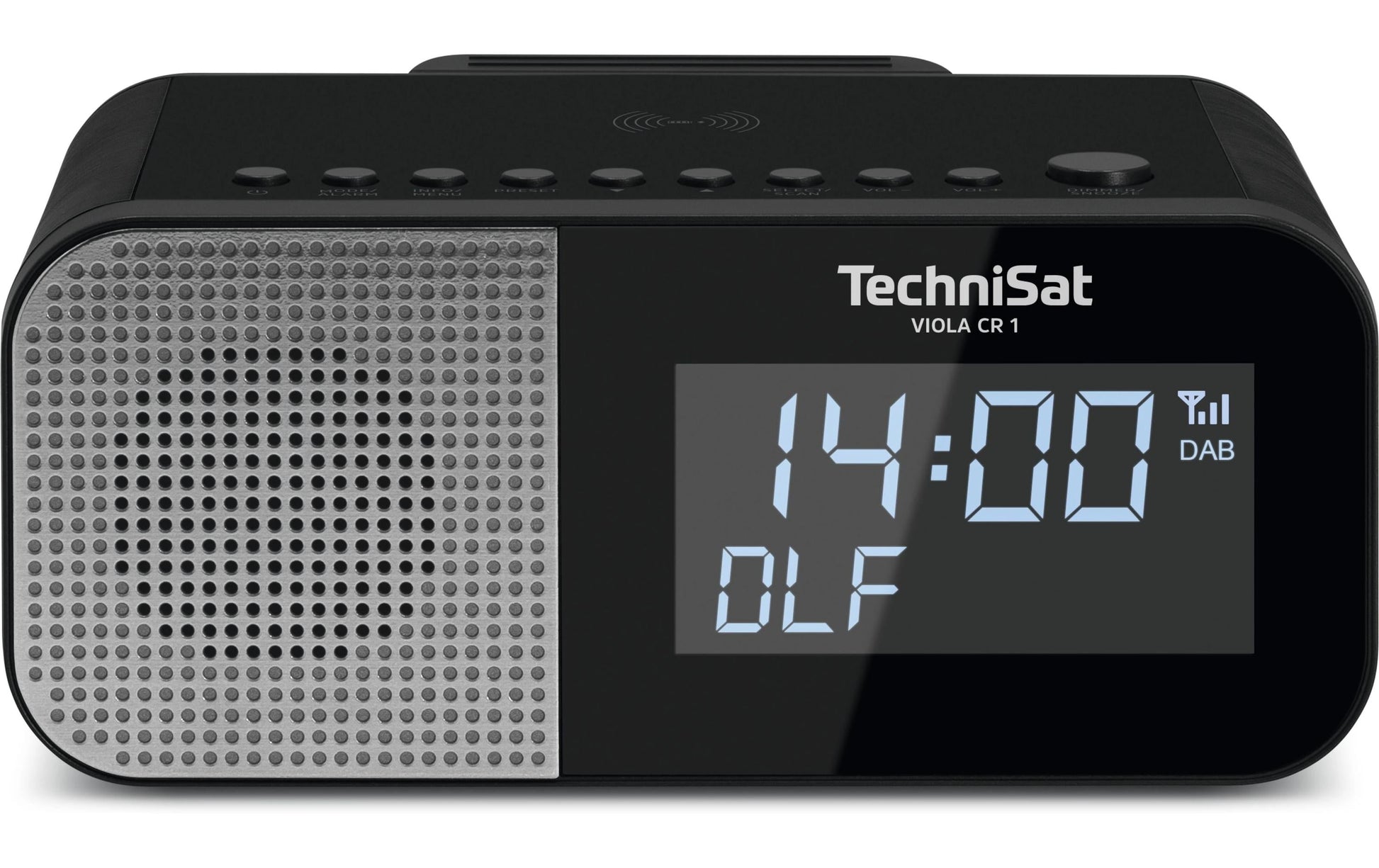 TechniSat Viola CR1 – Radiowecker – DAB+, UKW, Netzbetrieb – Schwarz