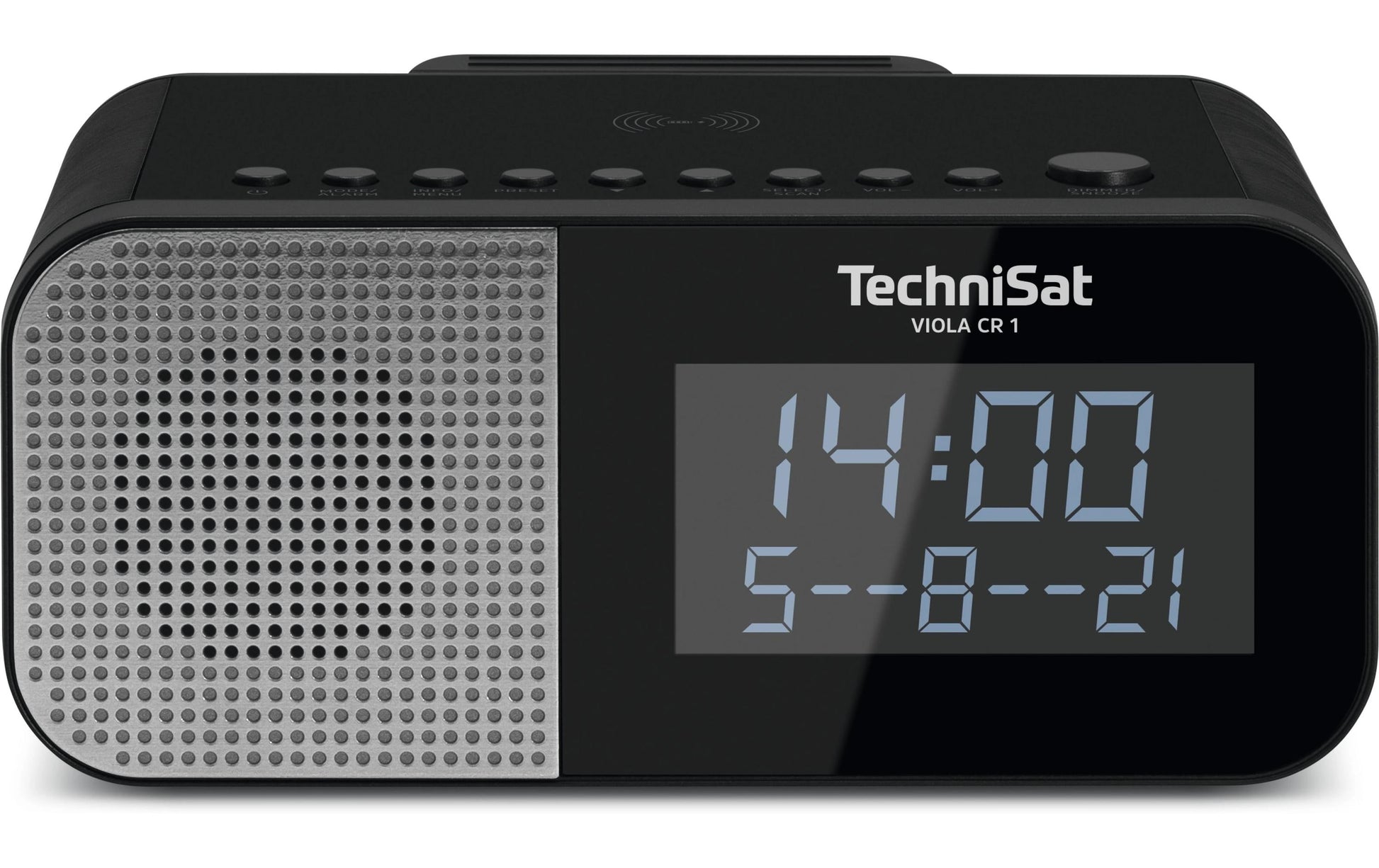 TechniSat Viola CR1 – Radiowecker – DAB+, UKW, Netzbetrieb – Schwarz
