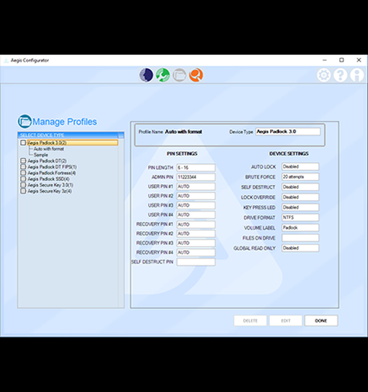 Apricorn Aegis Configurator USB-Hub – USB 3.2 Gen 1, 10× USB-A, für Windows 10/7/8
