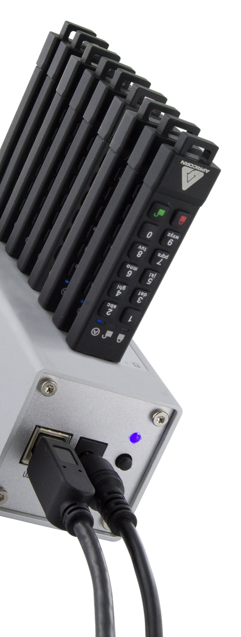 Apricorn Aegis Configurator USB-Hub – USB 3.2 Gen 1, 10× USB-A, für Windows 10/7/8