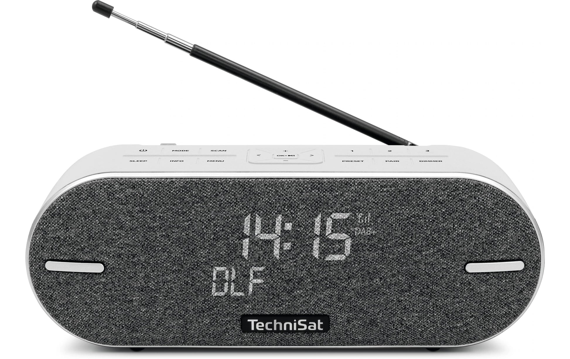 TechniSat DigitRadio BT 2 – DAB-/Internetradio – Portabel – UKW, Bluetooth, Akkubetrieb, IPX5 – Weiss