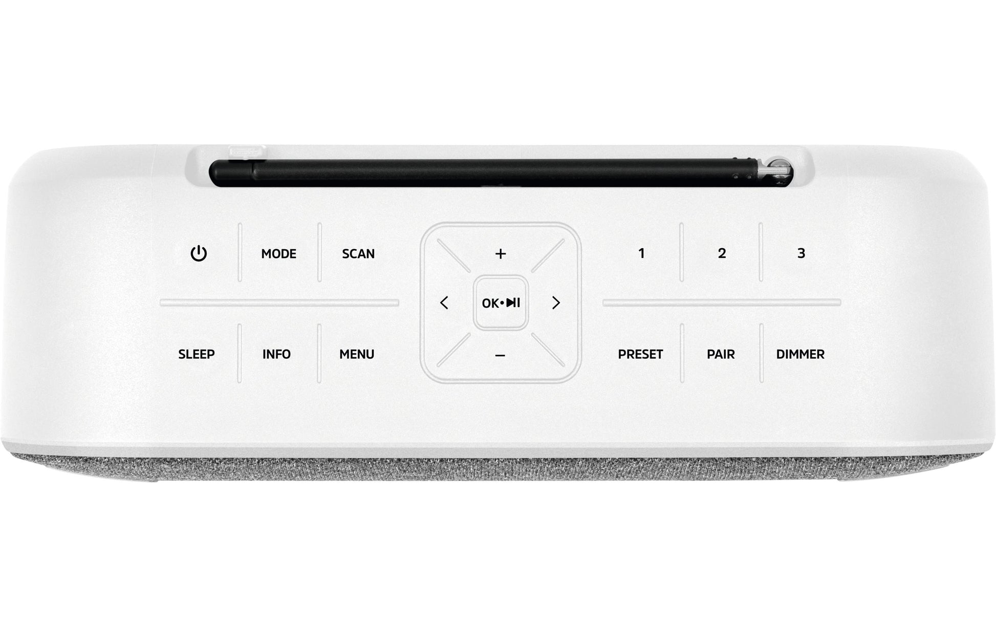 TechniSat DigitRadio BT 2 – DAB-/Internetradio – Portabel – UKW, Bluetooth, Akkubetrieb, IPX5 – Weiss