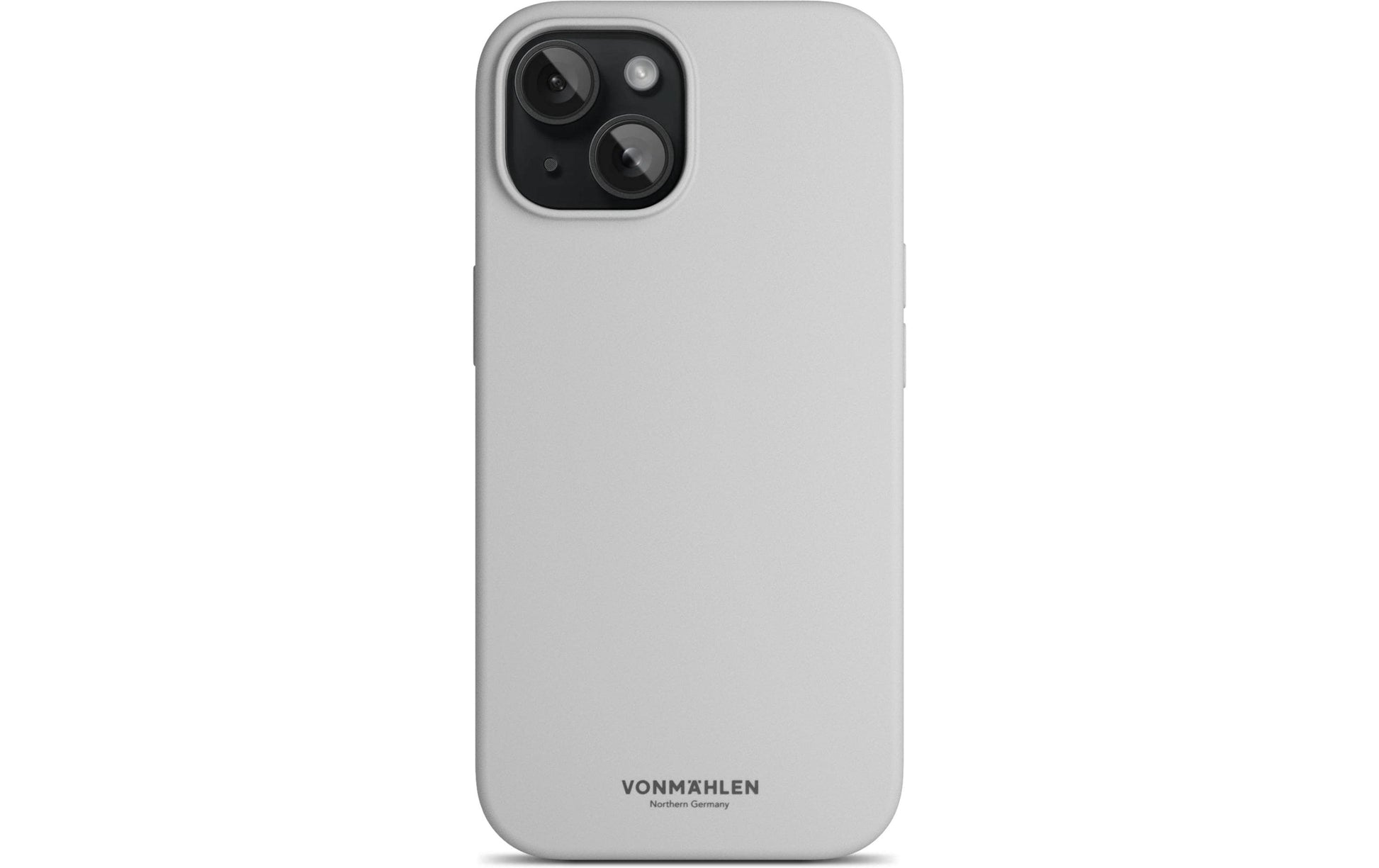 Vonmählen Eco Silikon Rückcover – für Apple iPhone 15, MagSafe, Silikon, Hellgrau