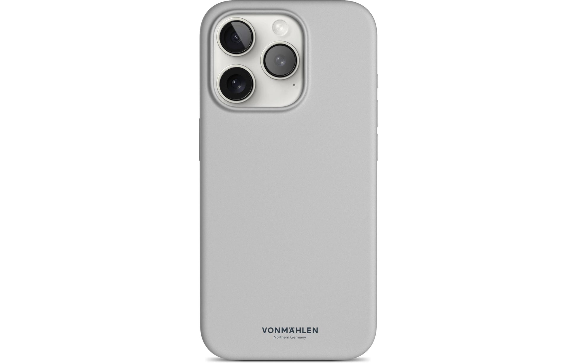 Vonmählen Backcover – für Apple iPhone 15 Pro Max, MagSafe, Silikon, Hellgrau