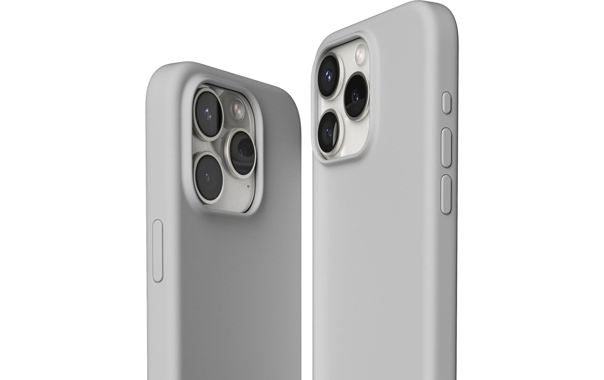 Vonmählen Eco Silikon Rückcover – für Apple iPhone 15 Pro, MagSafe, Silikon, Hellgrau