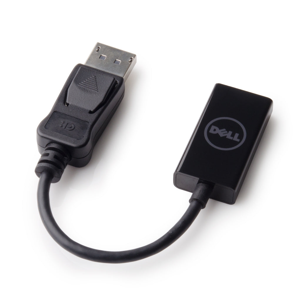 DELL 492-BBXU Adapter DisplayPort zu HDMI – 4K (3840 × 2160), HDMI 2.0, 0,2 m, passiv, schwarz