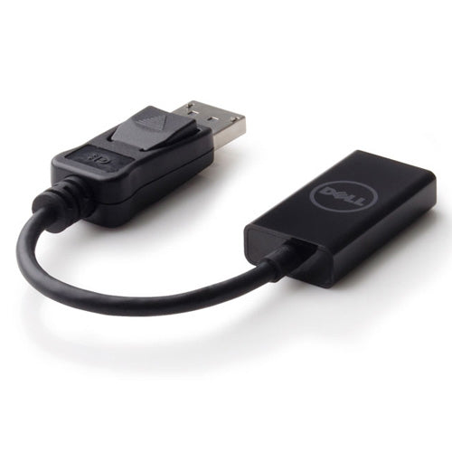 DELL 492-BBXU Adapter DisplayPort zu HDMI – 4K (3840 × 2160), HDMI 2.0, 0,2 m, passiv, schwarz