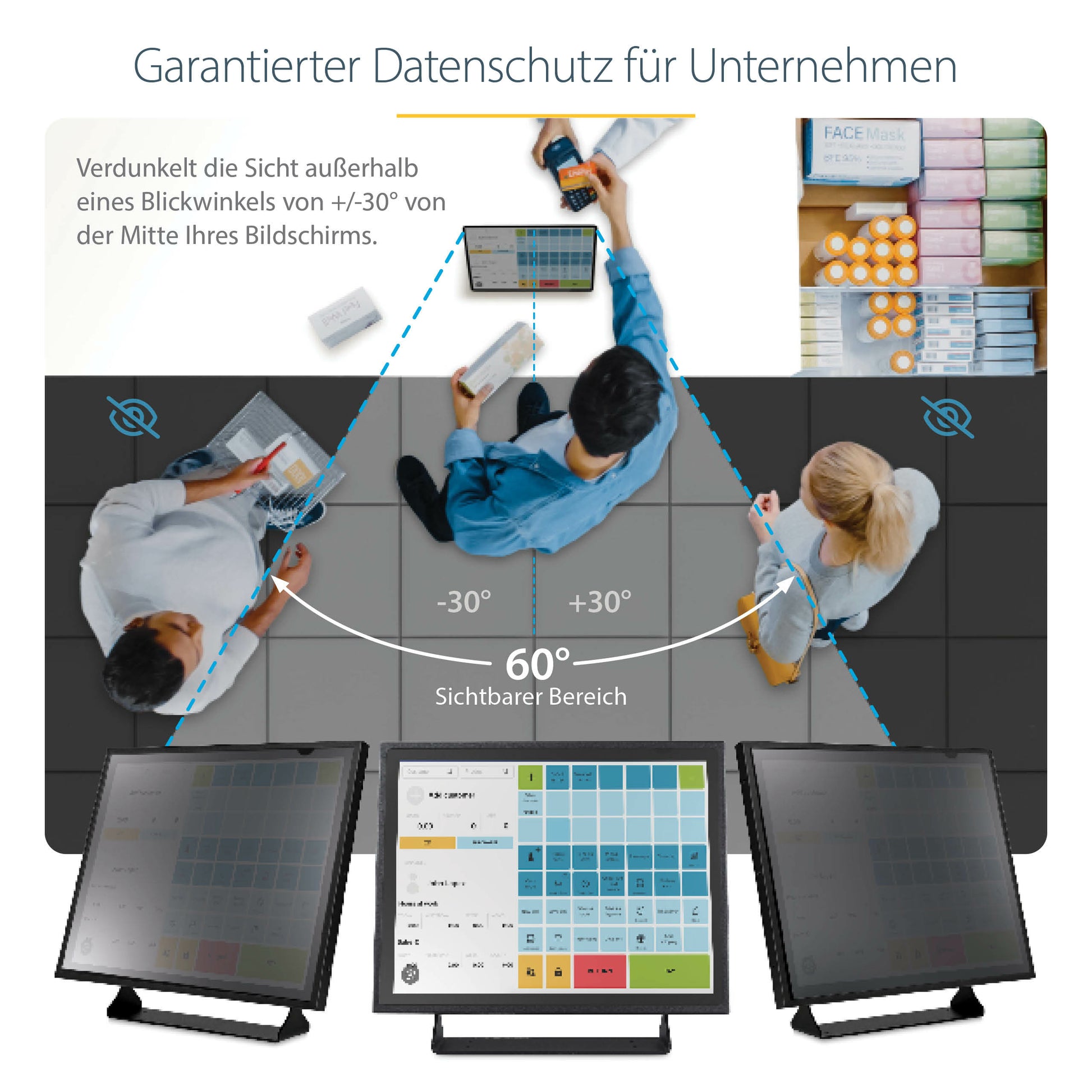 StarTech.com Displayschutz für 17" Monitore