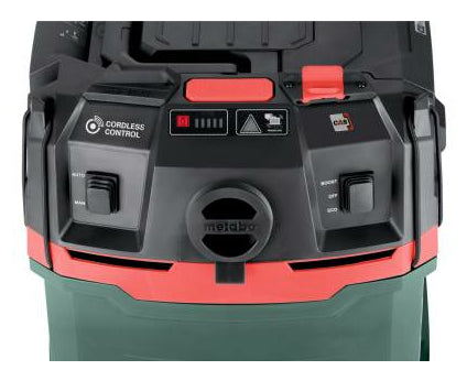 Metabo Absauganlage AS 36-18 H 30 PC-CC – 2-in-1, 2000 mAh, 30 l, Akkubetrieb