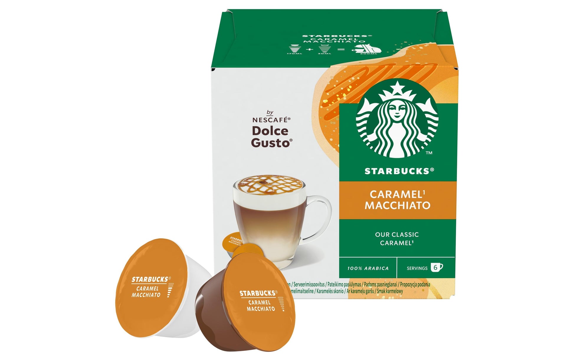 Starbucks Caramel Macchiato – Kapseln für Nespresso – 12 Kapseln