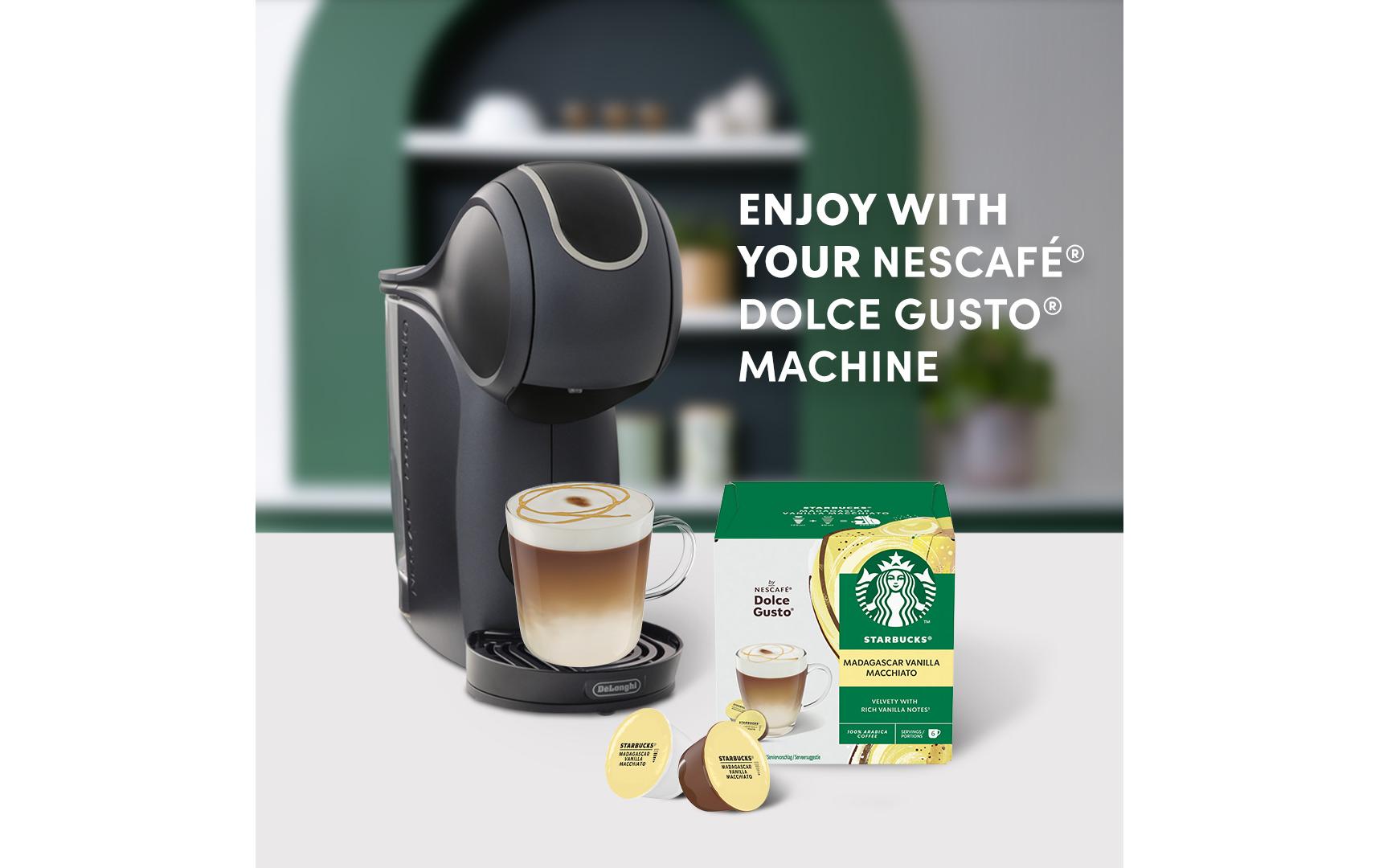Starbucks Vanilla Macchiato – Kapseln für Dolce Gusto – Latte Macchiato, hell, 12 Kapseln
