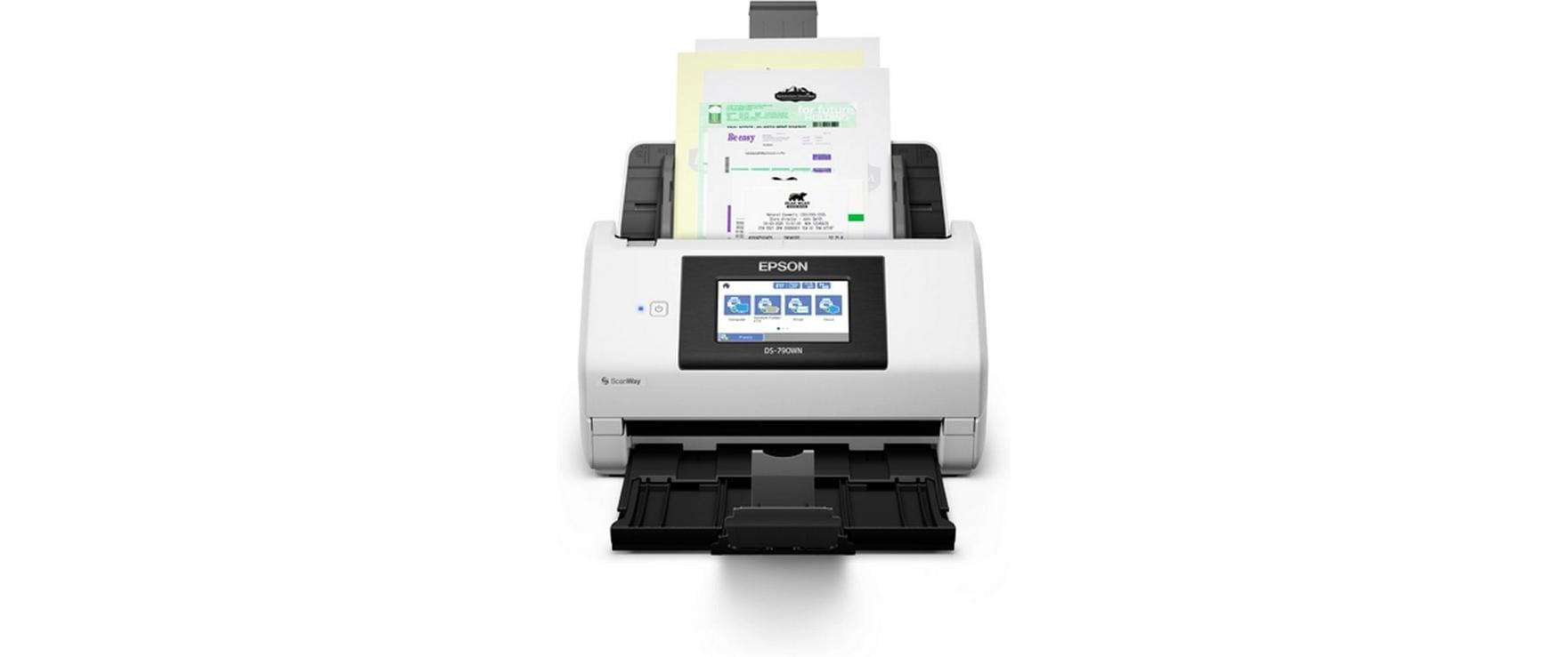 Epson WorkForce DS-790WN – Dokumentenscanner, A4, Duplex, 45 ppm, 600 dpi, ADF 100 Blatt, WLAN, USB