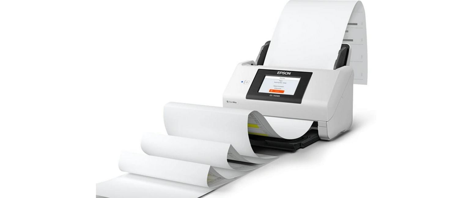 Epson WorkForce DS-790WN – Dokumentenscanner, A4, Duplex, 45 ppm, 600 dpi, ADF 100 Blatt, WLAN, USB