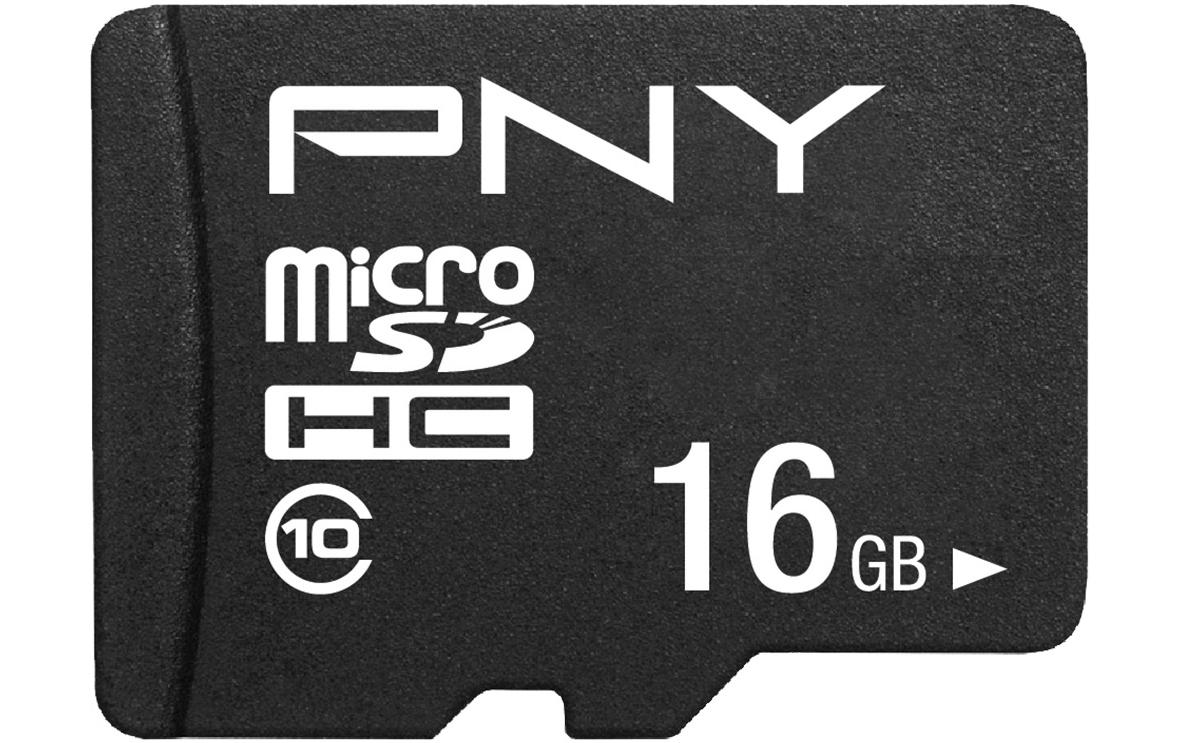 PNY Performance Plus microSDHC 16 GB – Klasse 10, 1er Pack
