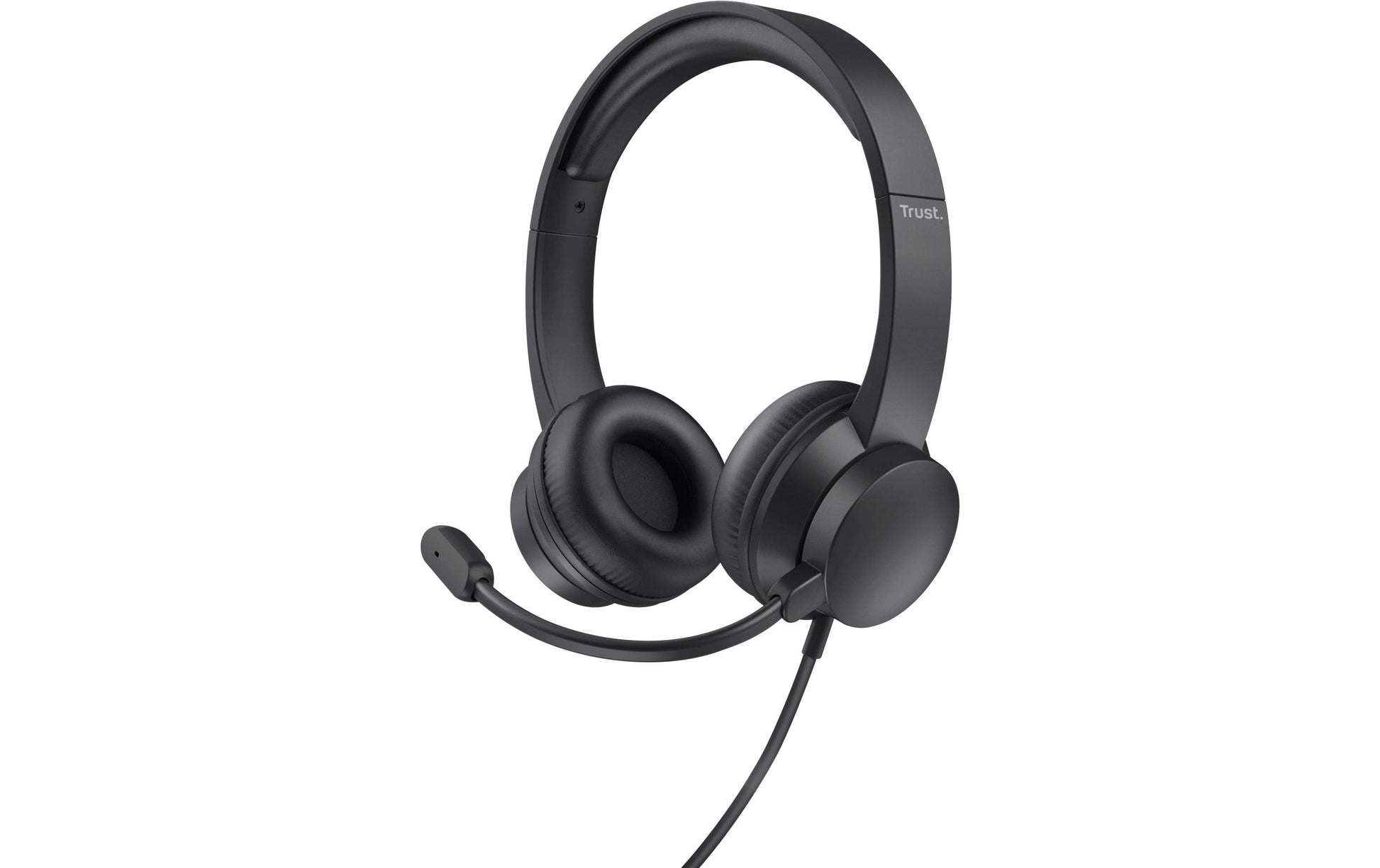 Trust HS-150 Office-Headset – On-Ear, Stereo, Kabelgebunden, 3,5 mm Klinke, Schwarz
