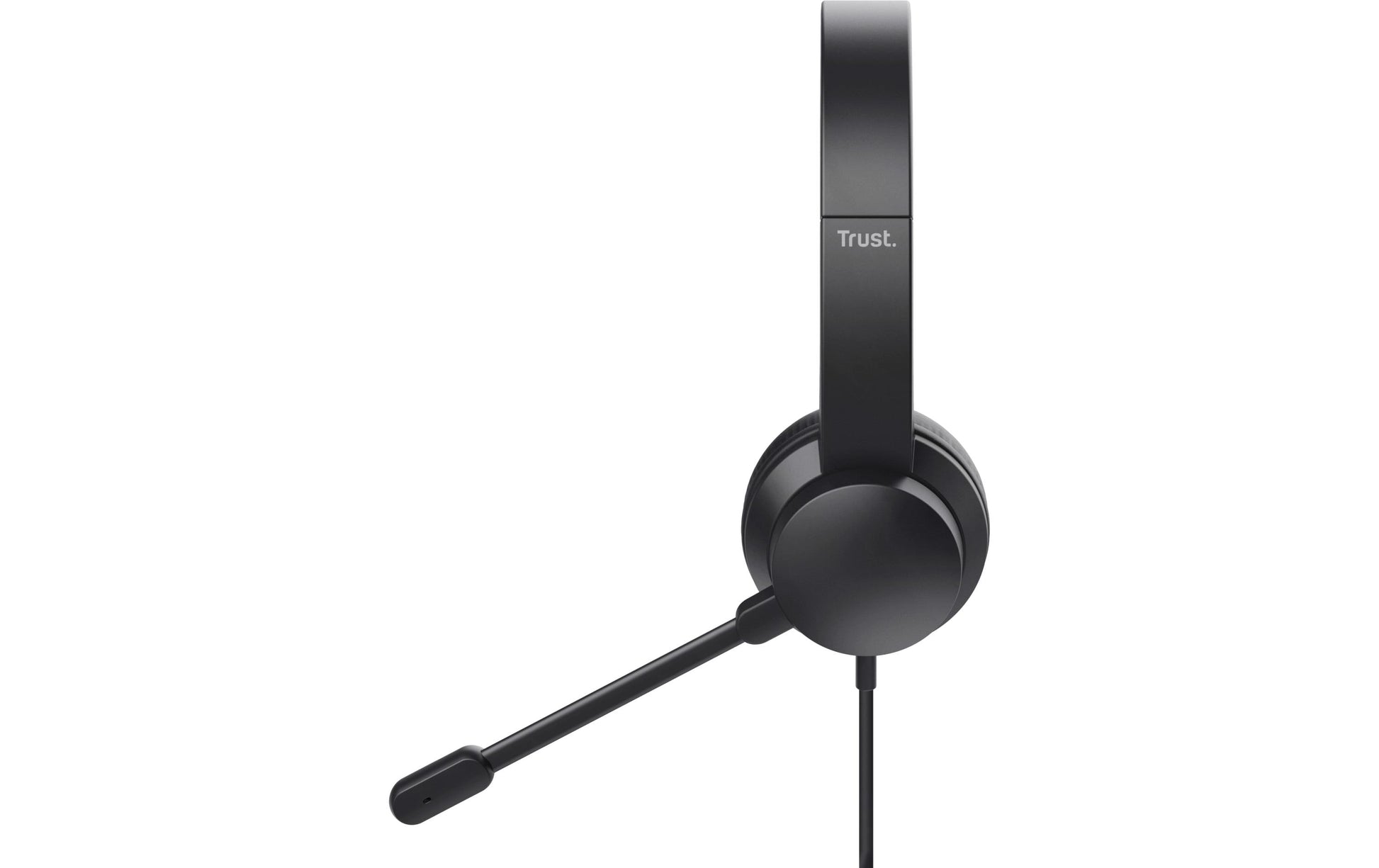 Trust HS-150 Office-Headset – On-Ear, Stereo, Kabelgebunden, 3,5 mm Klinke, Schwarz