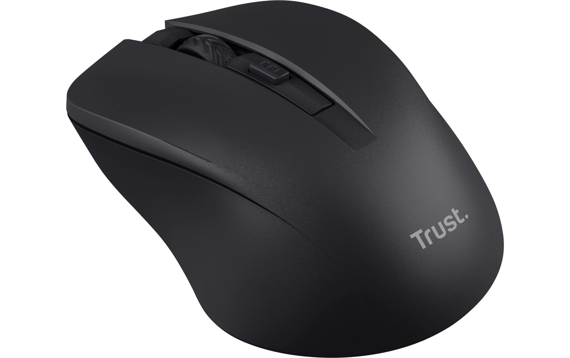 Trust Mydo Silent – Maus – Kabellos (2,4 GHz), 1800 DPI, beidhändig, Schwarz